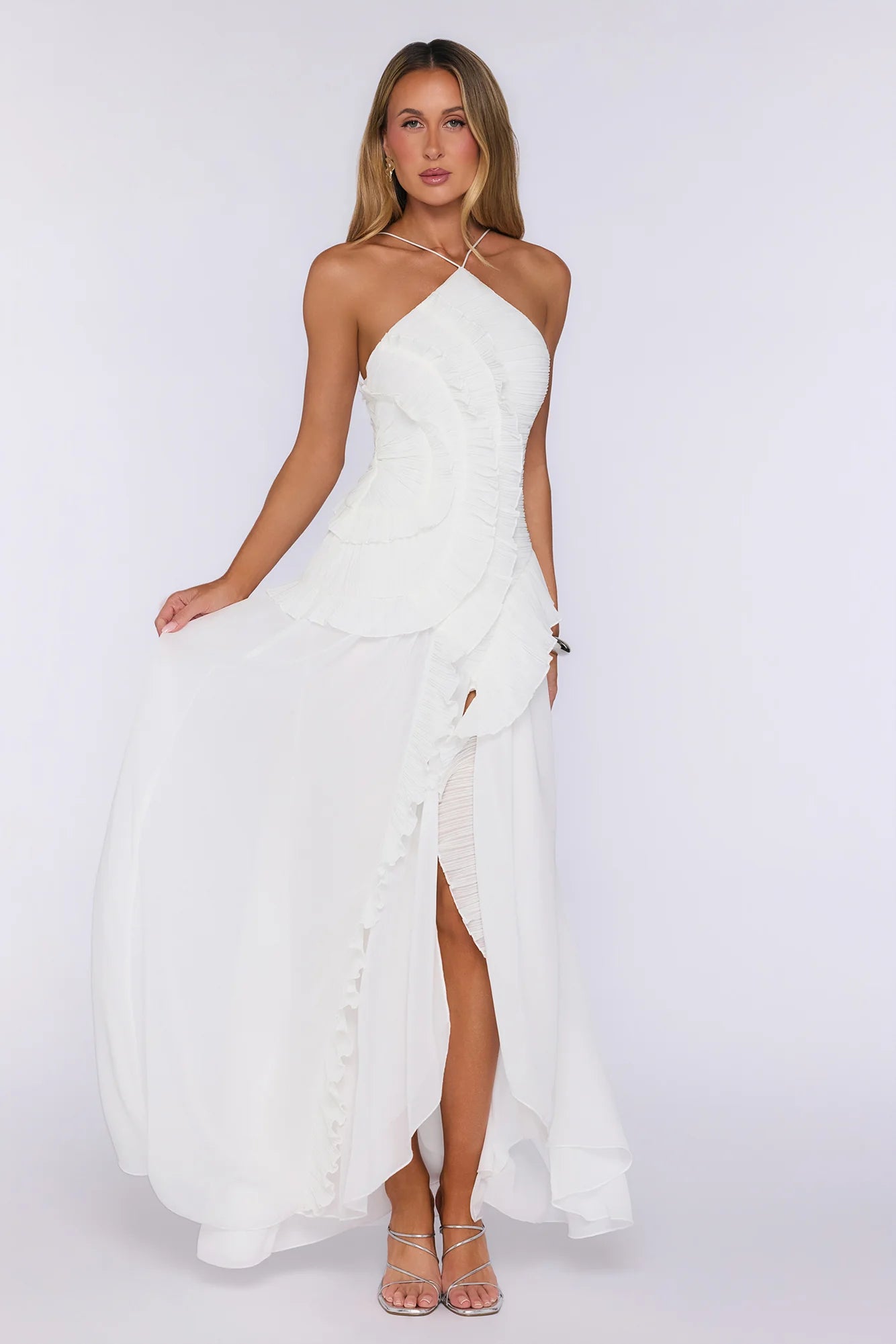 Beyond Style Maxi Dress Ecru